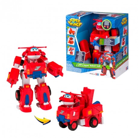 SUPER WINGS MEGA VEHICULO CON JETT TRANSFORMABLE