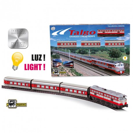 TREN TALGO ARTICULADO METALICO y LUZ