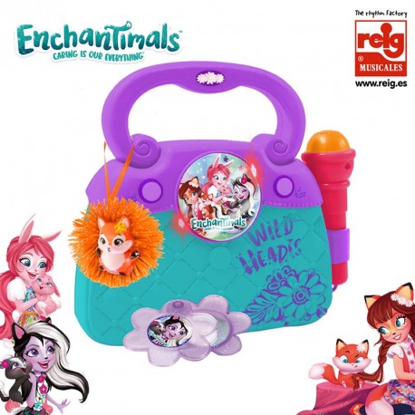 ENCHANTIMALS BOLSO CON MICRO, LUCES, RITMOS Y CONEXION MP3