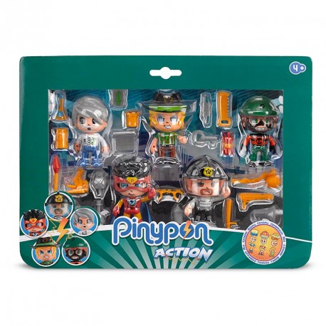 PINYPON ACTION PACK 5 FIGURAS 