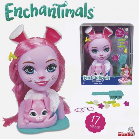 ENCHANTIMALS BUSTO CON ACCESORIOS PARA EL PELO