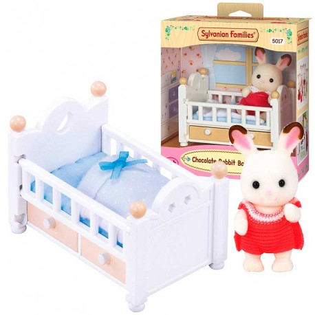 SYLVANIAN SET DE CUNA CRÈME CONEJO CHOCOLATE