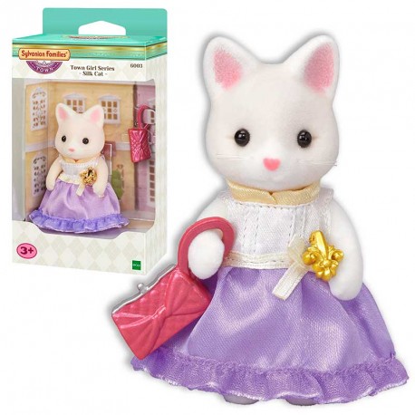 SYLVANIAN TOWN SERIES NIÑA GATO DE SEDA