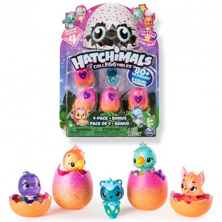 HATCHIMALS COLEC 4 HUE+1FIG S4