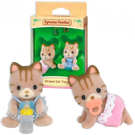 SYLVANIAN GEMELOS GATOS RAYAS