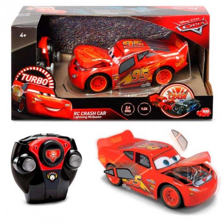 CARS 3 RC RAYO MCQUEEN CRASH CAR 1:24