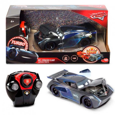 CARS 3 RC JACKSON STORM CRASH CAR 1:24