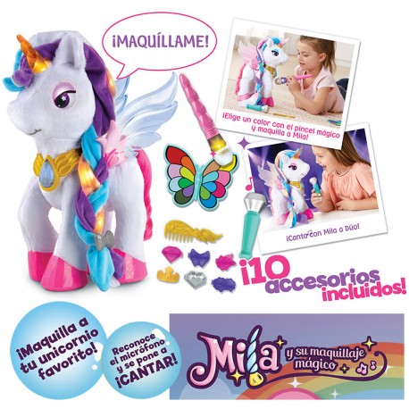 UNICORNIO MILA Y SU MAQUILLAJE MAGICO