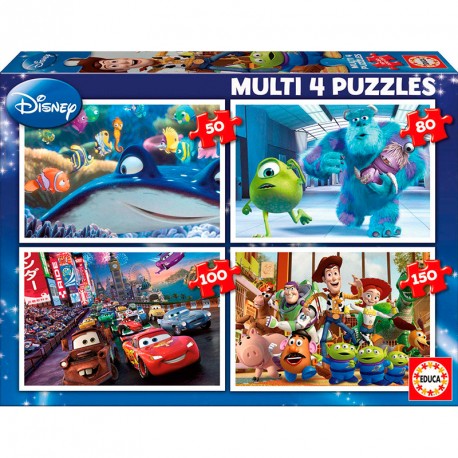 PUZZLE MULTI 4 PUZZLES 50P+