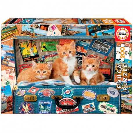 PUZZLE 200P GATITOS VIAJEROS