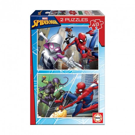 PUZZLE 2x48P SPIDER-MAN