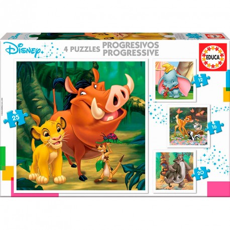 PUZZLE PROGRESIVOS DISNEY ANIMALS 