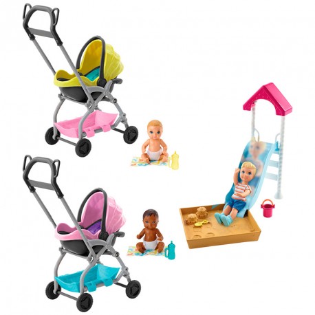 BARBIE SURT.PLAYSETS CANGURO DE BEBES