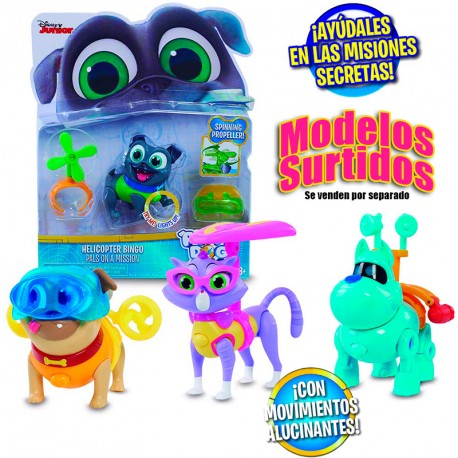 BINGO Y ROLLY BLISTER FIGURAS LIGHT UP PALS ON A MISSION