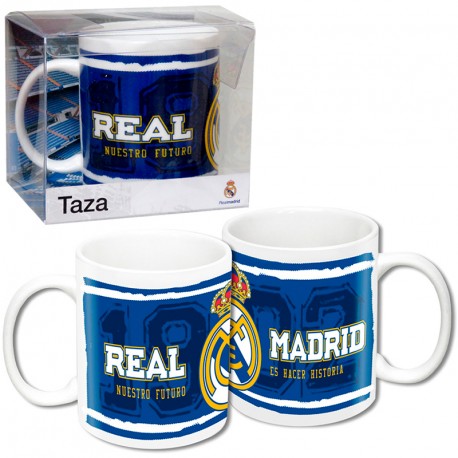 TAZA DE CERAMICA EN CAJA REAL MADRID