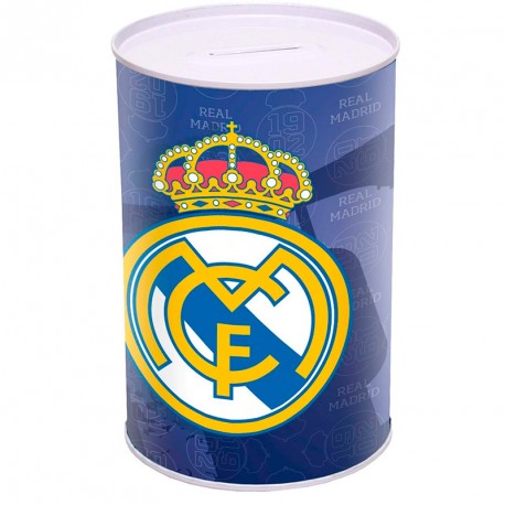 HUCHA CILINDRICA PEQUEÑA REAL MADRID