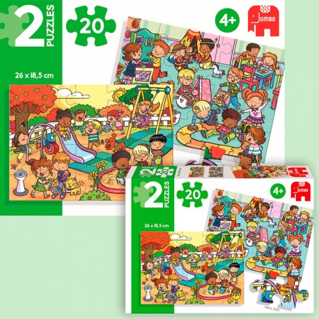 PUZZLE 2X48P PARQUE ACUATICO Y FERIA