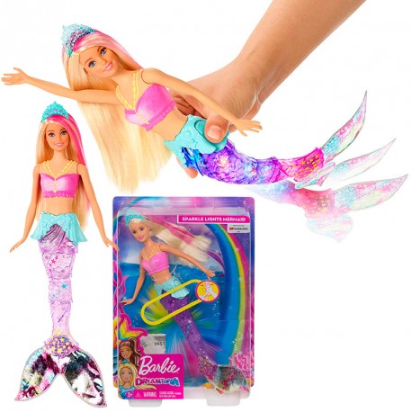 BARBIE SIRENA NADA Y BRILLA