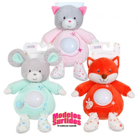 PELUCHE CON LUZ GARDEN 20 CM.EN BLISTER