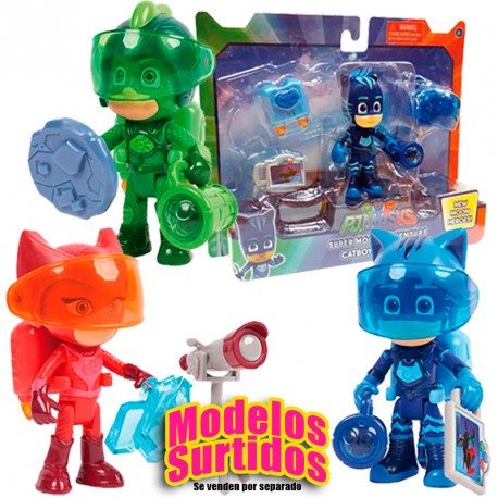 PJ MASKS SET FIGURAS AVENTURAS EN LA LUNA