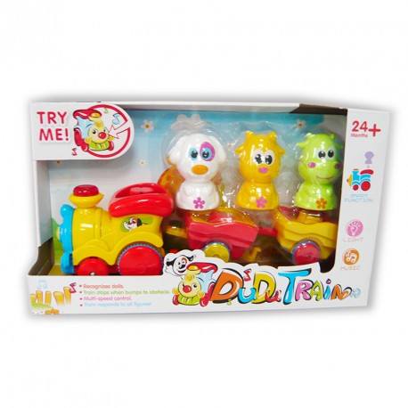 TREN INFANTIL ANIMALES +PILAS