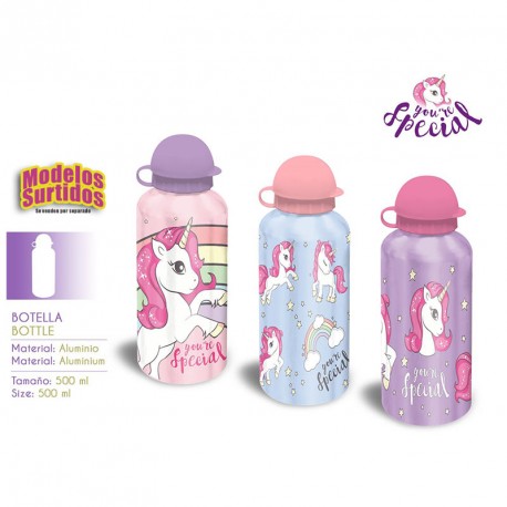 CANTIMPLORA ALUMINIO 500 ML UNICORNIO