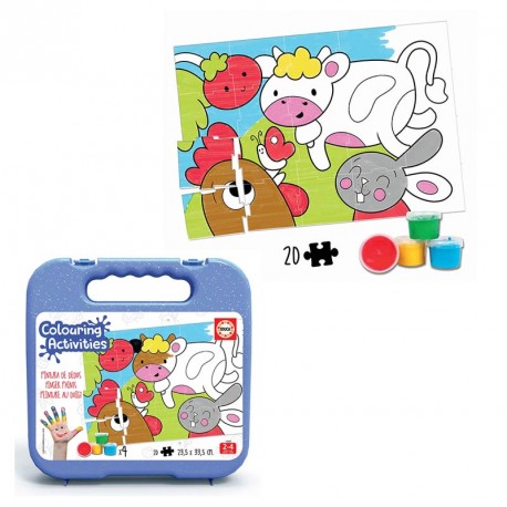 20 ANIMALES DE LA GRANJA COLOURING ACTIVITIES