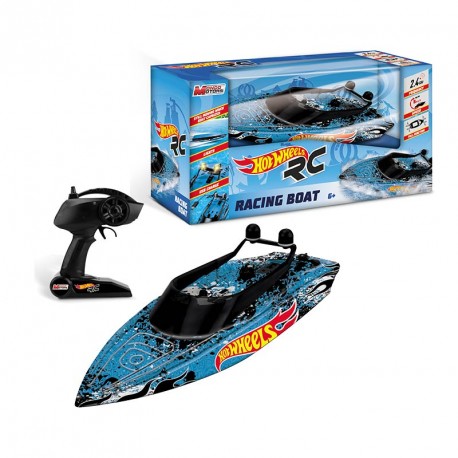 RC HOT WHEELS RACING BOAT CON BATERIA Y CARGADOR INCLUIDO 