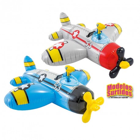 HINCHABLE AVION CON PISTOLA DE AGUA