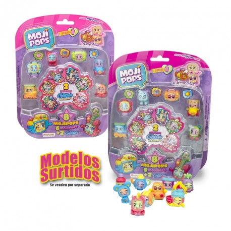 MOJIPOPS I- BLISTER 8 FIGURINE 1x6 GLITTER SURPRISE (V.0)