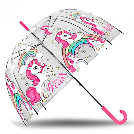 UNICORNIO PARAGUAS TRANSPARENTE CAMPANA MANUAL