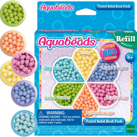 AQUABEADS PACK ABALORIOS PASTEL
