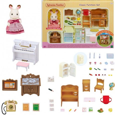 SYLVANIAN SET DE MUEBLES CLASICOS