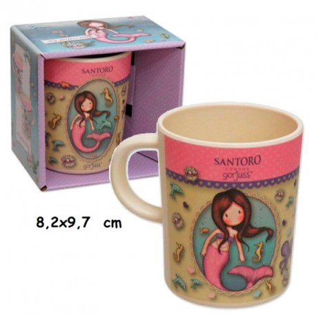 TAZA BAMBU EN CAJA DE REGALO GORJUSS SO NICE TO SEA YOU