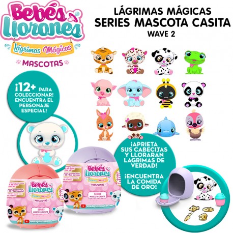 BEBES LLORONES LAGRIMAS MAGICAS MASCOTA CASITA