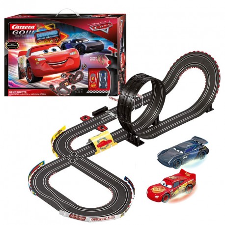 CIRCUITO CARRERA GO 1 43 DISNEY PIXAR CARS NEON NIGHTS Din y Don