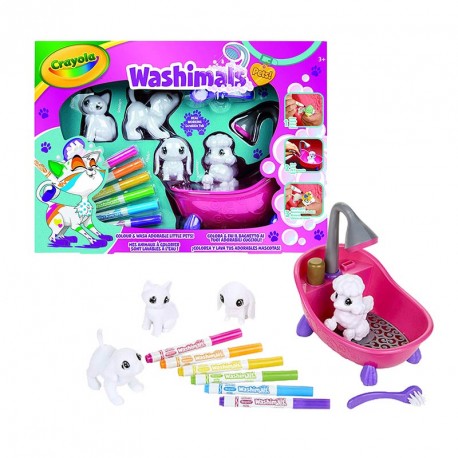 WASHIMALS BAÑERA Y 4 MASCOTAS 