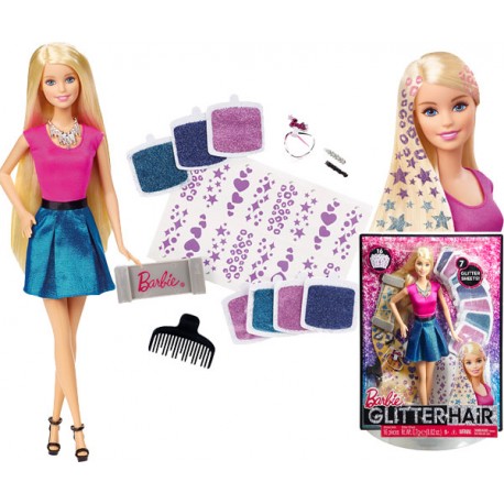 BARBIE MECHAS PURPURINA