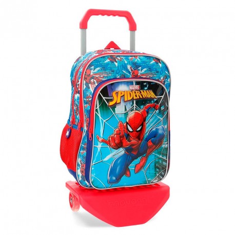 SPIDERMAN STREET MOCHILA ADAPT.40 CM.2C.C/CARRO