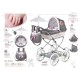  REBORN COCHE MUÑECA PLEGABLE SOMBRILLA