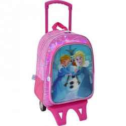 MOCHILA FROZEN C/TROLLEY VISION EFECTO 5D C/BOLSILLO