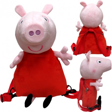 PEPPA PIG MOCHILA PELUCHE 3D PEPPA Din y Don