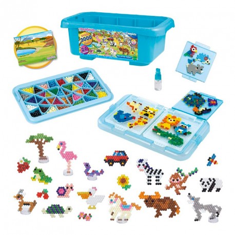 AQUABEADS MALETIN DE DIVERSION EN EL SAFARI