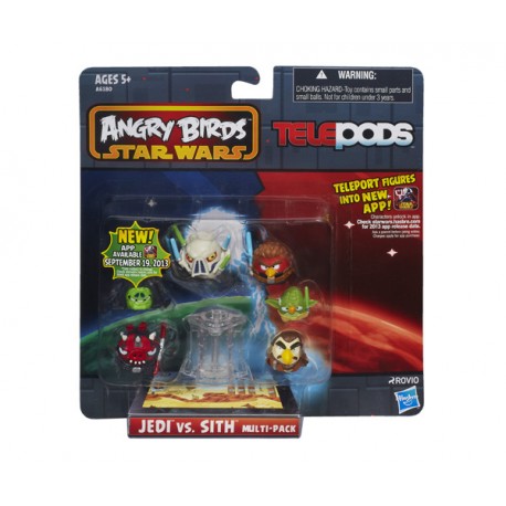 ANGRY BIRDS STAR WARS TELEPODS JEDI VS. SITH (PACK 6 FIGURAS)