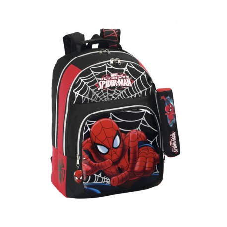 SPIDERMAN DAY PACK DOBLE ADAPTABLE A CARRO