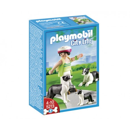 PLAYMOBIL BORDER COLLIES CON CACHORRO