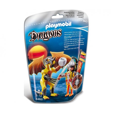 PLAYMOBIL DRAGON DE LA ROCA CON GUERRERO