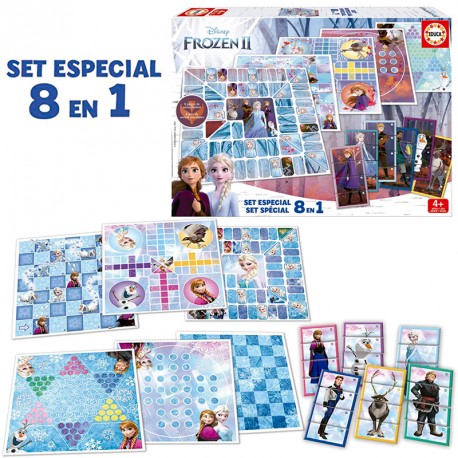 SET ESPECIAL JUEGOS 8 EN 1 FROZEN 2