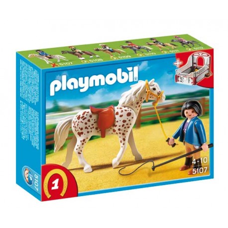 PLAYMOBIL CABALLO KNABSTRUPPER CON ESTABLO