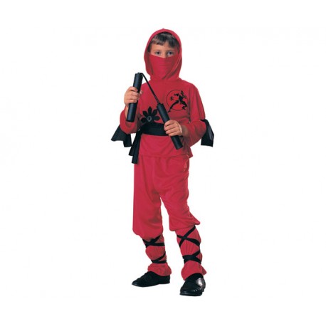 DISFRAZ NINJA ROJO INF